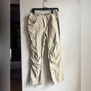 Prana Beige Hiking Pants 6 Short Standard Fit Gorpcore Outdoor Travel Utility